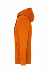 James&Nicholson Men´s Lifestyle Zip-Hoody Black/Grey Heather S (JN963), JN963 – Bild 4