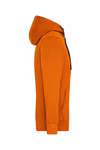 James&Nicholson Men´s Lifestyle Zip-Hoody Black/Grey Heather S (JN963), JN963 – Bild 5
