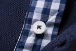 James&Nicholson Piqué Polo mit Button-Down-Kragen für Herren, Black/Black S, JN964 – Bild 7