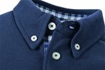 James&Nicholson Piqué Polo mit Button-Down-Kragen für Herren, Black/Black S, JN964 – Bild 9