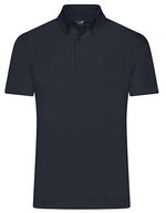 James&Nicholson Piqué Polo mit Button-Down-Kragen für Herren, Black/Black S, JN964 – Navy