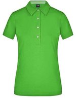 James&Nicholson Ladies´ Plain Polo Black/Black S (JN969), JN969 – Lime Green/Lime Green/White
