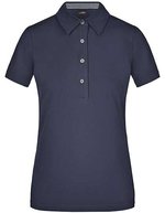 James&Nicholson Ladies´ Plain Polo Black/Black S (JN969), JN969 – Navy/Navy/White