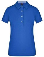 James&Nicholson Ladies´ Plain Polo Black/Black S (JN969), JN969 – Royal/Royal/White