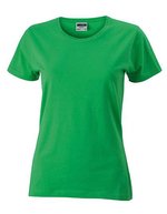 James&Nicholson Slim Fit Rundhals-T-Shirt Baumwolle für Damen, White S, JN971 – Frog
