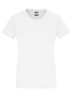 James&Nicholson Slim Fit Rundhals-T-Shirt Baumwolle für Damen, White S, JN971 – White