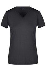 James&Nicholson Slim Fit V-Neck T-Shirt für Damen, White S, JN972 – Bild 1
