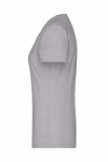 James&Nicholson V-Ausschnitt Melange T-Shirt für Damen, Black Melange S, JN973 – Bild 5