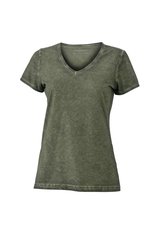 James&Nicholson Gipsy T-Shirt mit V-Ausschnitt für Damen, Atlantic S, JN975 – Bild 3