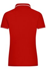 James&Nicholson Poloshirt mit Kontraststreifen für Damen, Black/White L, JN985 – Bild 4