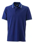 James&Nicholson Sportliches Herren-Polo mit Kontraststreifen, Fern Green/White M, JN986 – Bild 2