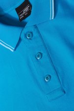 James&Nicholson Sportliches Herren-Polo mit Kontraststreifen, Black/White M, JN986 – Bild 8