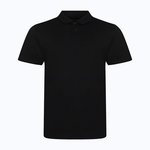 Just Polos Tri-Blend Poloshirt mit Slim Fit, Heather Black S, JP001 – Solid Black