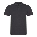 Just Polos Tri-Blend Poloshirt mit Slim Fit, Heather Black S, JP001 – Bild 3