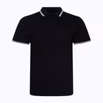 Stretch Tipped Polo – Black/White