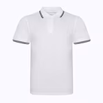 Stretch Tipped Polo – White/Navy