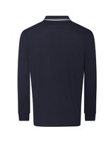 Just Polos Langarm-Poloshirt mit Kontrastkragen, Deep Black/White S, JP103 – Bild 4