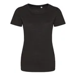 Just T's Tri-Blend T-Shirt Standard Fit for Women, Heather Black XS, JT001F – image 3