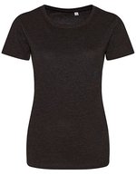Just T's Tri-Blend T-Shirt Standard-Passform für Damen – Heather Black