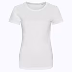 Just T's Tri-Blend T-Shirt Standard-Passform für Damen – Solid White