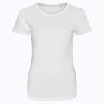 Just T's Tri-Blend T-Shirt Standard-Passform für Damen – Solid White