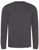 Langarm-T-Shirt aus Tri-Blend-Material – Heather Charcoal