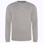 Langarm-T-Shirt aus Tri-Blend-Material – Heather Grey