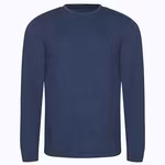 Langarm-T-Shirt aus Tri-Blend-Material – Heather Navy