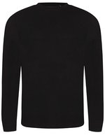 Langarm-T-Shirt aus Tri-Blend-Material – Solid Black