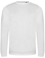 Langarm-T-Shirt aus Tri-Blend-Material – Solid White