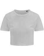 Tri-Blend Cropped T-Shirt für Damen – Solid White