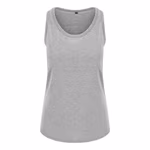 Just T's Tri-Blend Ärmelloses T-Shirt U-Ausschnitt, Heather Black S, JT007 – Bild 3