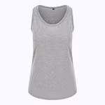 Just T's Tri-Blend Ärmelloses T-Shirt U-Ausschnitt, Heather Black S, JT007 – Bild 4