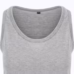 Just T's Tri-Blend Ärmelloses T-Shirt U-Ausschnitt, Heather Black S, JT007 – Bild 7