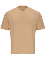 Just T's Oversize T-Shirt aus gekämmter Baumwolle – Desert Sand