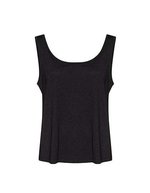 Just T's Tank Top aus Triblend-Material für Damen – Heather Black