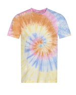 Just T's Tie-Dye T-Shirt in Unikat-Design, Blue Cloud XS, JT022 – Bild 3