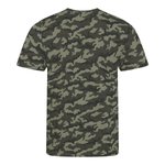 Just T's Camo T-Shirt mit Rundhalsausschnitt, Green Camo S, JT034 – Bild 3