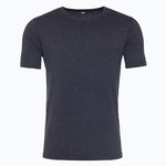 Washed T-Shirt aus Baumwolle/Polyester – Washed New French Navy
