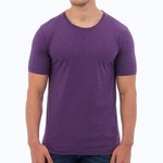 Washed T-Shirt aus Baumwolle/Polyester – Washed Purple