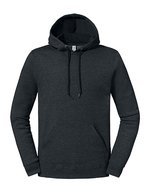 Eco® Premium Blend Hooded Sweatshirt – Black Ink Heather