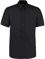 Kustom Kit Klassisches Workforce Hemd kurzarm bügelleicht – Black