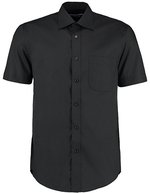 Kustom Kit Business Hemd Kurzarm Classic Fit für Herren – Black