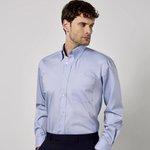 Kustom Kit Oxford Langarmhemd Classic Fit für Herren, Black 37 (S/14H), K105 – Bild 1