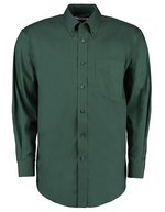Kustom Kit Oxford Langarmhemd Classic Fit für Herren – Bottle Green