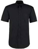 Kustom Kit Oxford Hemd Kurzarm Classic Fit für Herren – Black