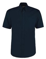 Kustom Kit Oxford Hemd Kurzarm Classic Fit für Herren – Dark Navy