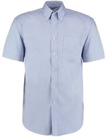 Kustom Kit Oxford Hemd Kurzarm Classic Fit für Herren – Light Blue