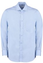 Kustom Kit Bügelfreies Herren Popeline-Hemd Langarm, Light Blue 37 (S/14H), K116 – Bild 3