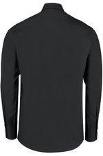 Kustom Kit Maßgeschneidertes Popeline-Hemd Schwarz/Weiß, Black 37 (S/14H), K131 – Bild 4